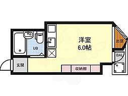 トーカンマンション名古屋第7 ワンルームの間取図画像
