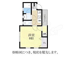 桜パレス 1Kの間取図画像