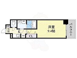 プライムアーバン泉 1Kの間取図画像