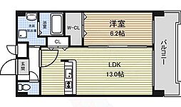 セントラルコート千代田 1LDKの間取図画像