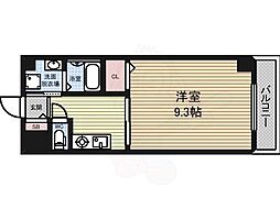 ラトリシエール 1Kの間取図画像