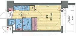 プレサンス名古屋城前ラバンカ 1Kの間取図画像
