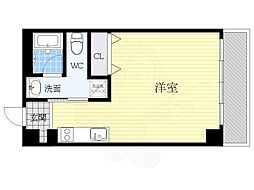 第1三鈴ビル ワンルームの間取図画像