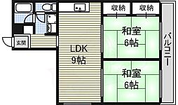 コバヤシミルクハウス 2LDKの間取図画像