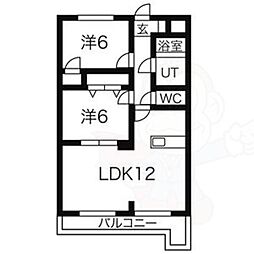 グランドメゾン新池 3DKの間取図画像