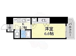 ベレーサ名駅ウエスト 1Kの間取図画像