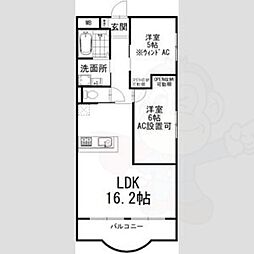 ミヨシハイツ 2LDKの間取図画像