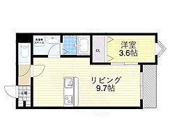 LECOCON甚目寺 1LDKの間取図画像