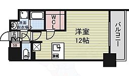 プレサンス栄ブリオ 1Kの間取図画像
