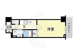 グランルクレ新栄ウエスト 1Kの間取図画像