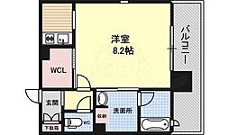 エスペランサ葵 1Kの間取図画像