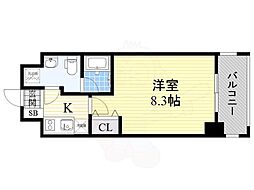 ASレジデンス上前津 1Kの間取図画像