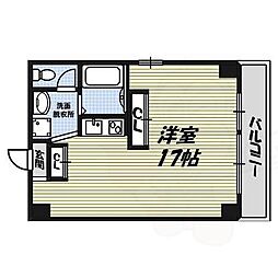 ノイエ・シュトラッセ山木田ビル ワンルームの間取図画像