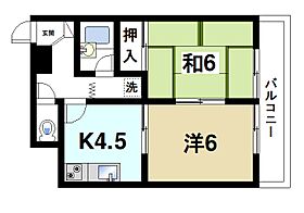 サンパレス21奈良II  ｜ 奈良県奈良市北之庄町（賃貸マンション2K・4階・38.80㎡） その2