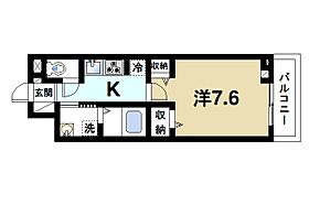 セレーノ東生駒Ｃ  ｜ 奈良県生駒市辻町（賃貸アパート1K・2階・27.02㎡） その2