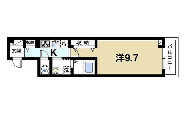 セレーノ東生駒Ｃ ｜奈良県生駒市辻町(賃貸アパート1K・2階・31.21㎡)の写真 その2