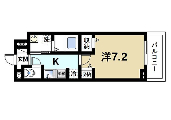 奈良県桜井市大字戒重(賃貸アパート1K・3階・27.02㎡)の写真 その2