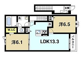 アヴニール  ｜ 奈良県奈良市神殿町518-2（賃貸アパート2LDK・2階・59.58㎡） その2