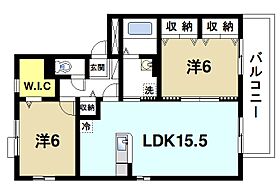 リビングタウン南生駒B  ｜ 奈良県生駒市小瀬町（賃貸アパート2LDK・3階・65.46㎡） その2