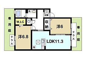 カリーノA  ｜ 奈良県奈良市南京終町7丁目（賃貸アパート2LDK・1階・57.93㎡） その2