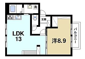 ディアスB  ｜ 奈良県奈良市平松3丁目（賃貸アパート1LDK・2階・47.00㎡） その2