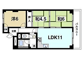 奈良県奈良市大宮町4丁目（賃貸マンション3LDK・1階・67.44㎡） その2