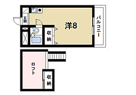 アメニティ宝ヶ丘  ｜ 奈良県奈良市西大寺宝ヶ丘（賃貸マンション1R・2階・29.00㎡） その2