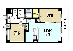 H．T．ミニョンII  ｜ 奈良県大和郡山市筒井町（賃貸マンション2LDK・2階・59.88㎡） その2