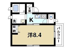 サンライズ尼ヶ辻P-1  ｜ 奈良県奈良市尼辻西町（賃貸アパート1K・1階・26.10㎡） その2