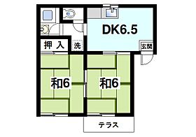 京都府木津川市加茂町里西鳥口（賃貸アパート2DK・1階・30.60㎡） その2