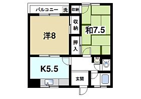 ハイツ平沼  ｜ 奈良県奈良市四条大路1丁目（賃貸マンション2K・3階・51.00㎡） その2