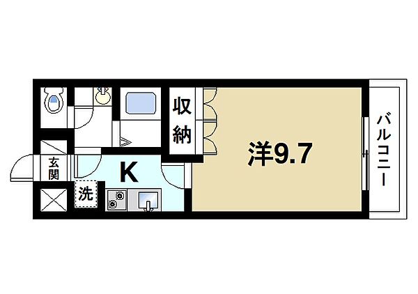 奈良県桜井市大字大福(賃貸マンション1K・2階・29.75㎡)の写真 その2