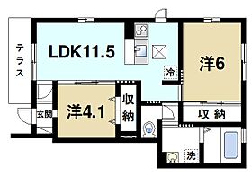 サニーコート西九条  ｜ 奈良県奈良市西九条町3丁目（賃貸アパート2LDK・1階・52.16㎡） その2