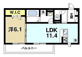 楓A  ｜ 奈良県奈良市大森町（賃貸アパート1LDK・3階・43.94㎡） その2