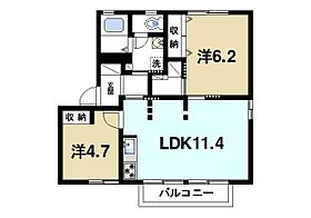 マノワール四条A  ｜ 奈良県奈良市四条大路3丁目（賃貸アパート2LDK・2階・50.00㎡） その2