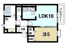 ディアコート  ｜ 奈良県奈良市押熊町（賃貸アパート1LDK・1階・40.43㎡） その2