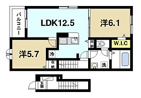 奈良県磯城郡田原本町大字秦庄（賃貸アパート2LDK・2階・56.44㎡） その2