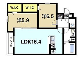 シエーナ登美ヶ丘  ｜ 奈良県奈良市登美ヶ丘5丁目（賃貸アパート2LDK・2階・65.31㎡） その2