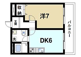 ラビタ柳町II  ｜ 奈良県大和郡山市柳5丁目（賃貸マンション1DK・2階・34.00㎡） その2