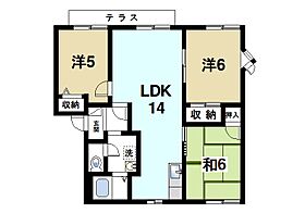 奈良県奈良市左京1丁目（賃貸アパート3LDK・1階・64.00㎡） その2