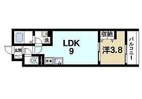 フォレ郡山  ｜ 奈良県大和郡山市筒井町（賃貸アパート1LDK・3階・30.01㎡） その2