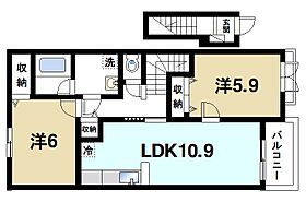 奈良県桜井市大字浅古（賃貸アパート2LDK・2階・57.19㎡） その2