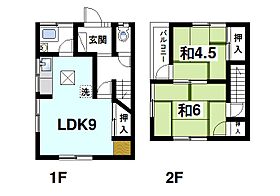 生駒市中菜畑テラスハウス  ｜ 奈良県生駒市中菜畑2丁目（賃貸テラスハウス2LDK・1階・47.40㎡） その2