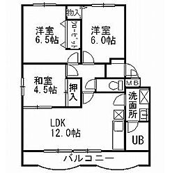 E-FLATSYAMAMOTO 3LDKの間取図画像