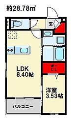 間取図画像 1LDK
