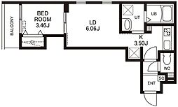間取図画像 1LDK