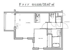 リアンレガーロ井尻駅前弐番館 1LDKの間取図画像