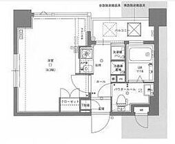 グランフォーレ平尾 1Kの間取図画像