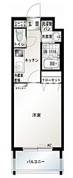 エンクレスト吉塚駅前 1Kの間取図画像