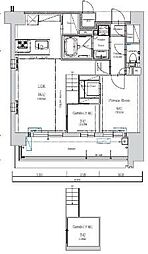 CIDNALTHEPLACE 1SLDKの間取図画像